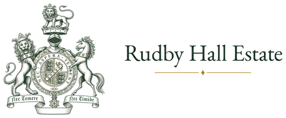 Rudby Hall Estate — official crest and wordmark